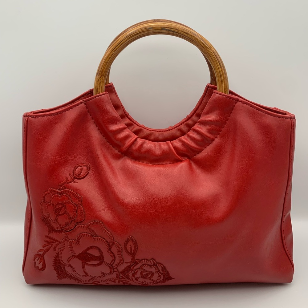 Vintage Forever by Fossil red leather handbag